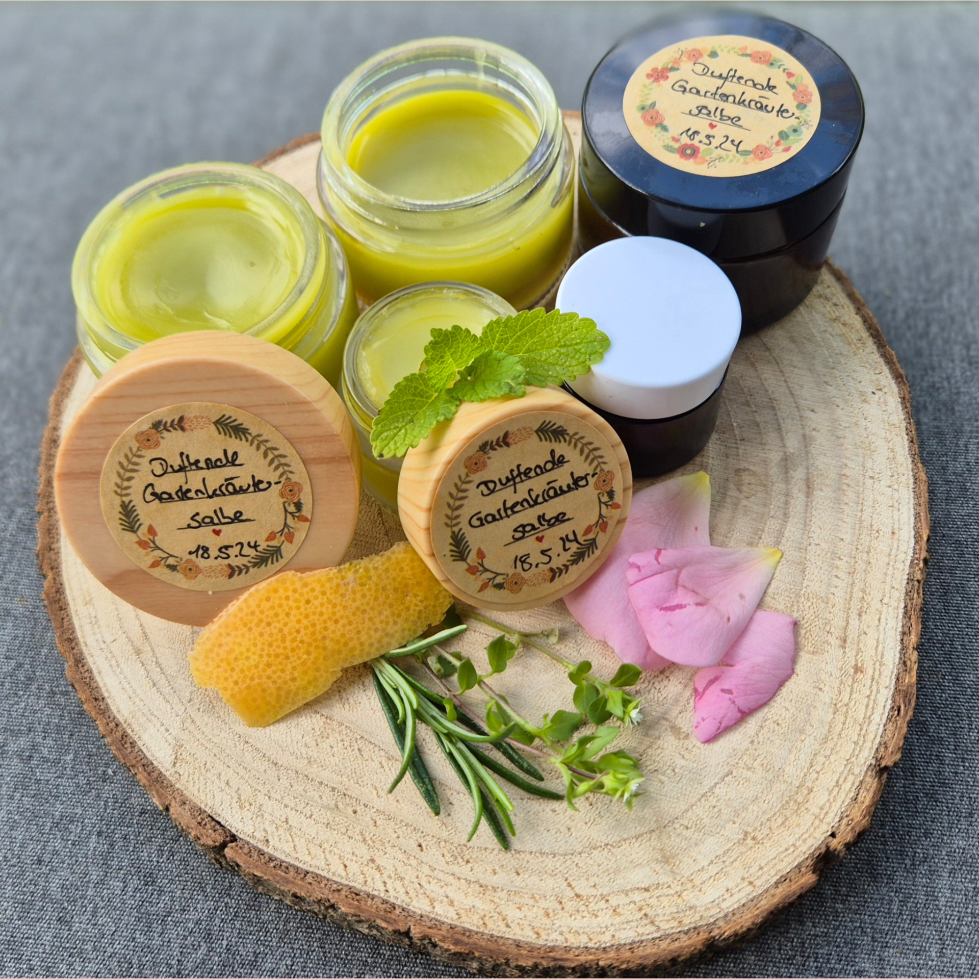DiY- Duftende Gartenkräutersalbe mit Anti-Aging-Effekt